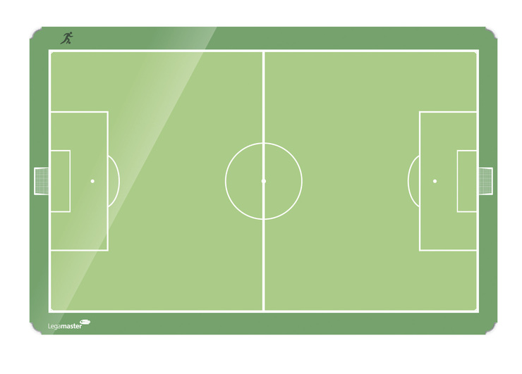 Fußballfeld Schwarz Weiß A4 - Downloads und Vorlagen für Fußballtrainer